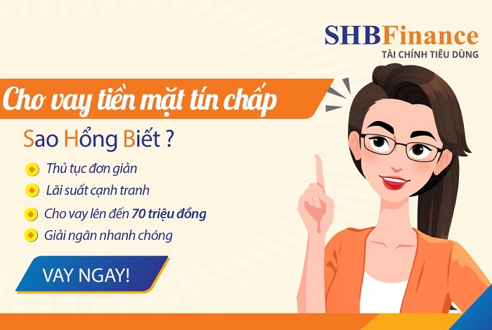 Quy trình vay tiền SHB Finance đơn giản