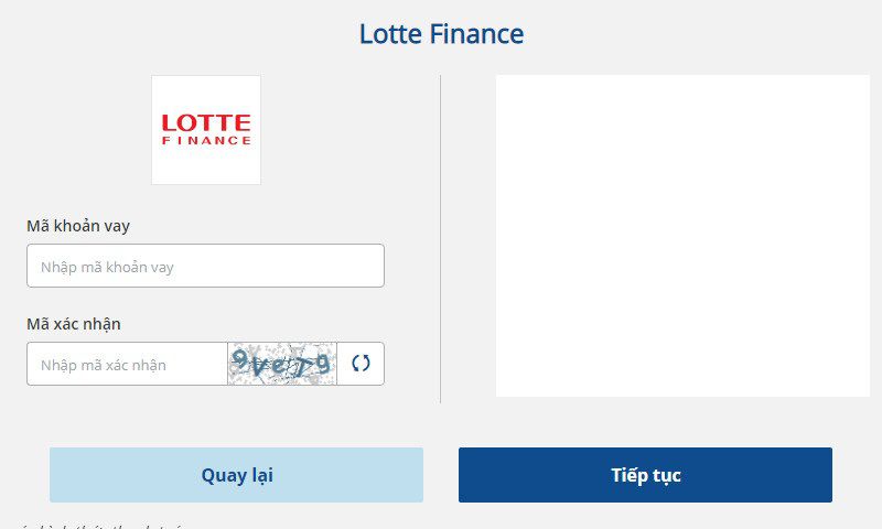 Tra cứu lịch sử trả nợ tại Lotte Finance