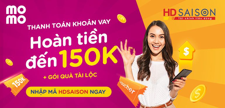 Thanh toán khoản vay HD Saison qua ví MoMo